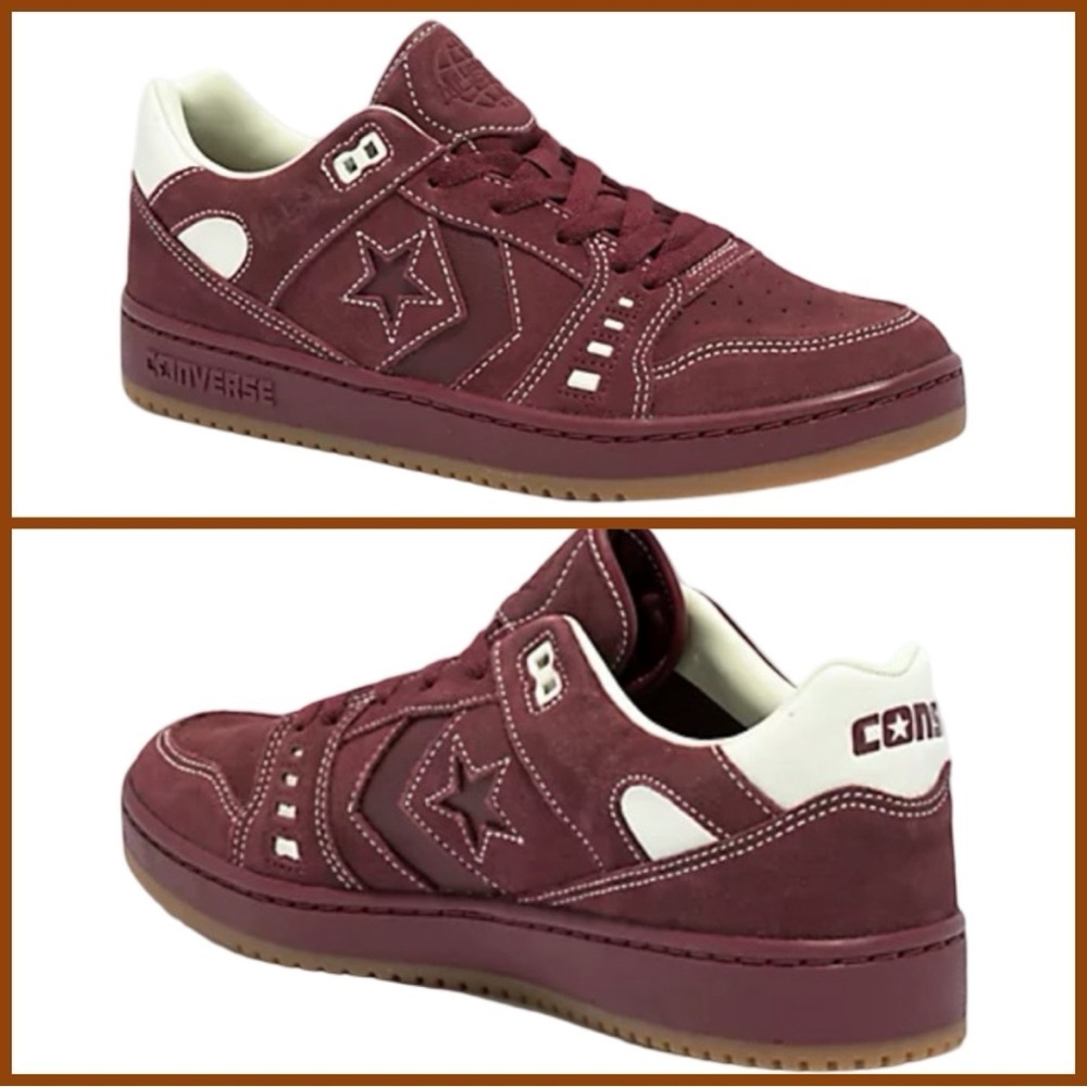 Converse Men’s AS-1 Pro Suede Skate Shoes. Dark Burgundy & Egret. Size 9.5 NWT - Picture 13 of 16